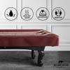 BEARCOVER Pool Table Cover, Waterproof Indoor/Outdoor Heavy Leatherette Pool Table Accessories, Billiards Accessories for Protecting Felt, 7/8/9 Feet Fitted Billiard Covers Red & Blue(9FT/OG) view 4