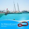 Dock Line/Boat Rope/Anchor Rope - Boat Accessories Marine Rope and Dock Lines for Boats (1 Loop 1 Carabiner, 8 to 42 inch) view 2