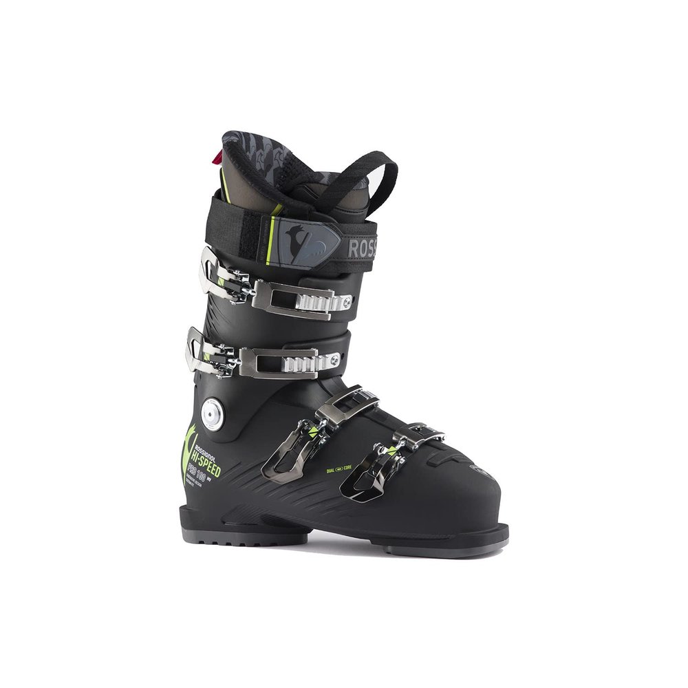 Rossignol Hi-Speed Pro 100 MV Mens Ski Boots Black Yellow 11.5 (29.5)