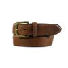 Nocona Men's Leather Tabs Stitch Belt, Size 32, Medium Brown view 1