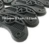 40 pcs Heel Plates Shoe Heel Taps Rubber Tips Sole Heel Repair Pad Replacement with Nails, Black view 3