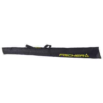 Fischer Skicase ECO XC NC Durable 195 cm Length Foldable 1 Pair Ski Carrying Bag with Double Zipper & Padded Handle Straps