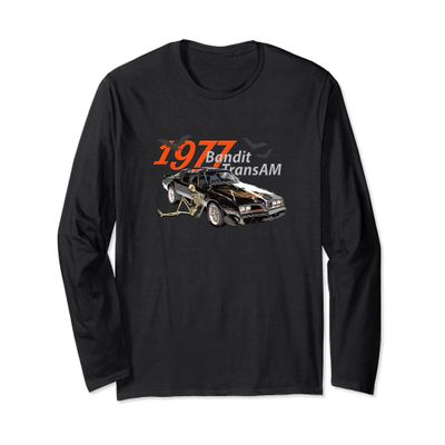 Classic 1977 Bandit Trans AM Happy Halloween, Muscle Cars Long Sleeve T-Shirt