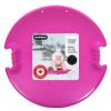 Superio Round Snow Saucer Sled, Fuchsia Pink Spiral 26" Avalanche Circle Plastic Sledding Disc, Winter Snow Fun for Kids and Adults view 1