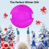 Superio Round Snow Saucer Sled, Fuchsia Pink Spiral 26" Avalanche Circle Plastic Sledding Disc, Winter Snow Fun for Kids and Adults view 4