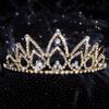 Andersons Hazel Rhinestone Tiara, 2 1/2 Inch Gold Metal Crown with Clear Faux Diamonds for Prom, Homecoming Queen, Wedding Bridal Party, Sweet 16, Quinceaera, Birthday, Pageant, Theater Costume Accessory view 4