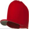 Ashen Fane Wool Blend 6 Panel Snapback Flat Bill Snapback Hat, Red view 1