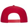 Ashen Fane Wool Blend 6 Panel Snapback Flat Bill Snapback Hat, Red view 2