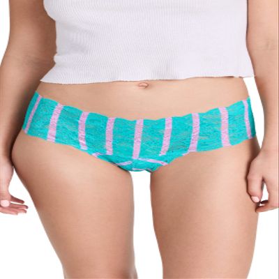 Cosabella Women's Say Never Printed Hottie Boyshort, Andaman Strip, Large/Extra Large
