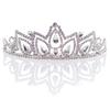 Anderson's Lyric Rhinestone Tiara, Sparkling 2-Inch Silver Crown with Clear Faux Diamonds, Adjustable Band & Comfort Combs, Perfect for Weddings, Proms, Pageants, Birthdays & Quinceaeras view 1