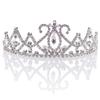 Anderson's Skye Rhinestone Tiara, Sparkling 2-Inch Silver Crown with Clear Faux Diamonds, Adjustable Band & Comfort Combs, Perfect for Weddings, Proms, Pageants, Birthdays & Quinceaeras view 1