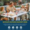 GCI OUTDOOR Slim-Fold Table XL | Portable Outdoor 4-6 Person Dining Table, Heat Resistant Aluminum Tabletop, Perfect for Barbecues, Camping, Picnics & Tailgating view 3