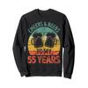 Funny Old Drinker 55th Shirt Cheers And Beers To My 55 Years Sweatshirt view 1