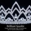 Silver Yara Rhinestone Tiara- 2 1/4 Inch view 3