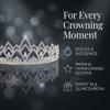 Silver Yara Rhinestone Tiara- 2 1/4 Inch view 4