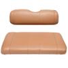 Seat Cover Replacement for EZGO RXV Golf Cart - Front Bench Seat - Premium Marine Vinyl - 5 Panel Stitching - Staple On Installation - Two-Tone Golf Cart Seat Covers (Tan) view 1