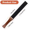 Coolrunner 19 Inch Riding Crop for Horse, Leather Paddle with Anti-Slip Wooden Handle, Equestrianism Crops, Black Crops for Horses (Black) view 2