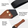 Coolrunner 19 Inch Riding Crop for Horse, Leather Paddle with Anti-Slip Wooden Handle, Equestrianism Crops, Black Crops for Horses (Black) view 3
