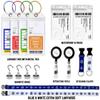 Cruise Essentials 2026 - Luggage Tags 4 with Zip Seal and Steel Loops + 2 Cruise Lanyard Detachable ID Holder Badge + 4 Cruise Cabin Magnetic Hooks (27lbs) - fits All Cruise line (Big tag Set) view 2