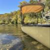Cypress Rowe Outfitters Beige 3' by 6' Canoe / Kayak Sun Shade/Canopy Bimini Top, Provides 20 Percent More Shade than our Standard Sun Shade for Ultimate Comfort when canoing or kayaking view 2