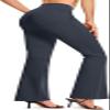 TSLA Women's Yoga & Dress Pants, Office Business Casual Work Slacks, Stretch Straight Leg/Bootcut Pants with 4 Pockets, Bootcut Charcoal, Medium view 1