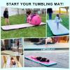 HMTAOLIFE Inflatable Air Gymnastics Mat Tumble Track, 6.6/10/13/16/20ft Tumbling Mat Air Tumbling Track, Air Training Mat with Air Pump for Home/Water Fun/Gym/Yoga/Training/Cheerleading view 2