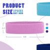 3 Pack Men & Women Sweatband Headband Terry Cloth Moisture Wicking for Sports Tennis Gym Work Out (Purple,Sky Blue,Blue) view 4