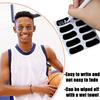 200 Pairs Sports Eye Black Stickers for Kids,Eye Strips Sports Eye Stickers Breathable Eye Strips for Baseball Football Softball Lacrosse Fans on Game Day,with 1 White Pencil view 4