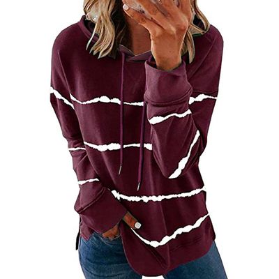 RKSTN Long Sleeve Shirts for Womens Dressy Casual Tops Blouse Loose Fit T-Shirt Casual Crewneck Sweatshirts 2025 Fall Clothes