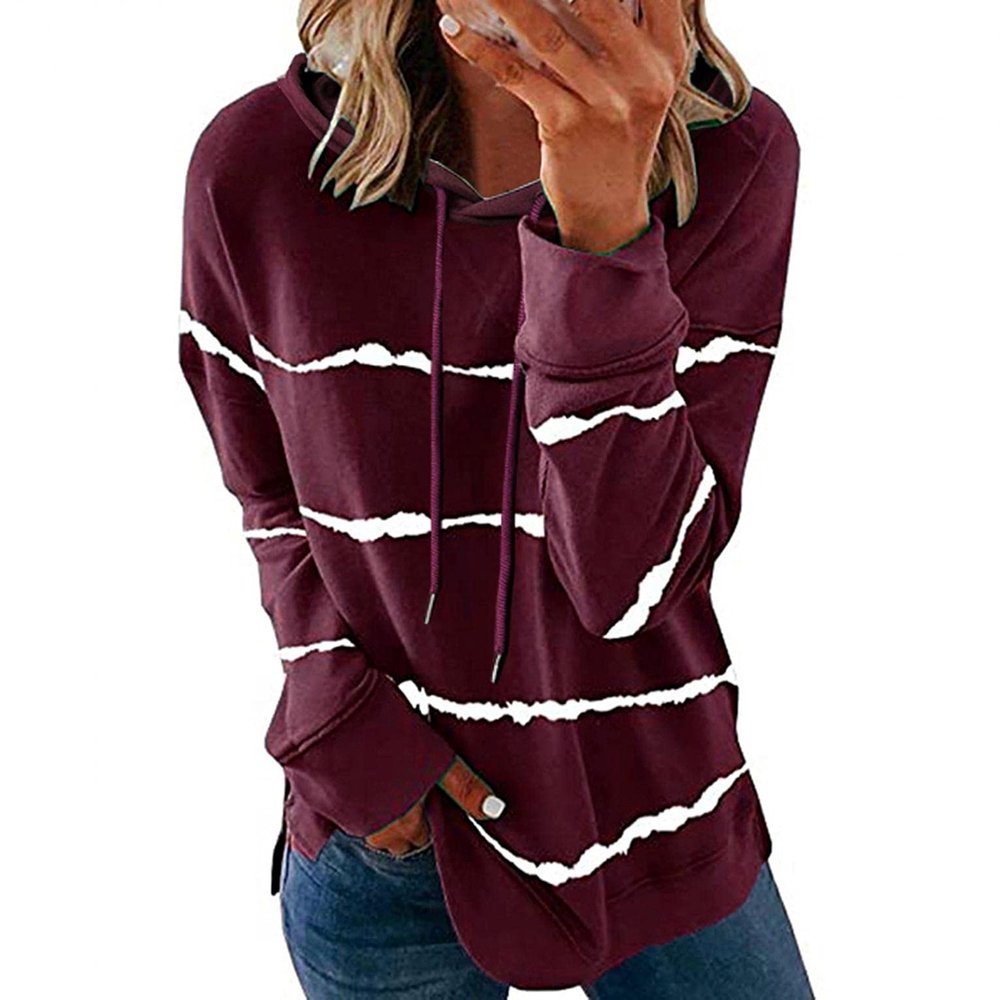 RKSTN Long Sleeve Shirts for Womens Dressy Casual Tops Blouse Loose Fit T-Shirt Casual Crewneck Sweatshirts 2025 Fall Clothes
