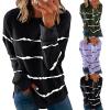 RKSTN Long Sleeve Shirts for Womens Dressy Casual Tops Blouse Loose Fit T-Shirt Casual Crewneck Sweatshirts 2025 Fall Clothes view 3
