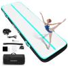 HMTAOLIFE Inflatable Air Gymnastics Mat Tumble Track, 6.6/10/13/16/20ft Tumbling Mat Air Tumbling Track, Air Training Mat with Air Pump for Home/Water Fun/Gym/Yoga/Training/Cheerleading view 1