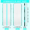 HMTAOLIFE Inflatable Air Gymnastics Mat Tumble Track, 6.6/10/13/16/20ft Tumbling Mat Air Tumbling Track, Air Training Mat with Air Pump for Home/Water Fun/Gym/Yoga/Training/Cheerleading view 4