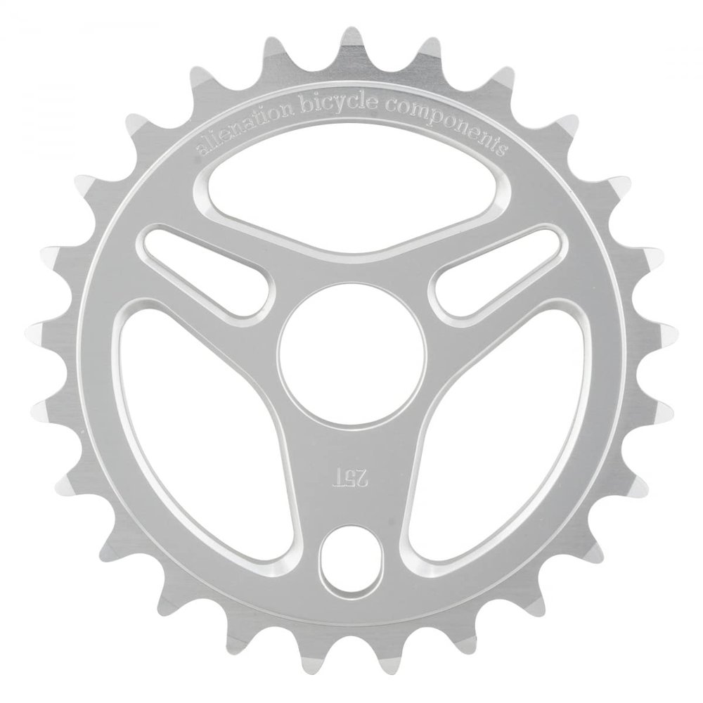 Alienation Enterprise Chainring 25T 1pc 1/8in Steel Silver BMX Bike
