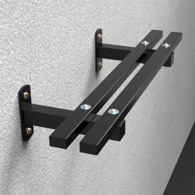 AHDFY Heavy Duty Kettlebell Storage Rack, Wall Mount Kettle Bells Holder, Gym Organization for Kettlebells 8 10 12 16 20Kg, Stainless Steel, Matt Black, Save Space in Your Gym, 80 x 25 x 15cm