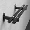 AHDFY Heavy Duty Kettlebell Storage Rack, Wall Mount Kettle Bells Holder, Gym Organization for Kettlebells 8 10 12 16 20Kg, Stainless Steel, Matt Black, Save Space in Your Gym, 80 x 25 x 15cm view 1