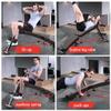 Sit Up Bench Adjustable Slant Board with Headrest Folding Sit Up Exercise Equipment Abs Training Supine Plank for Home Gym (Color : Black, Size : 128 * 30 * 60cm) view 1