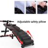 Sit Up Bench Adjustable Slant Board with Headrest Folding Sit Up Exercise Equipment Abs Training Supine Plank for Home Gym (Color : Black, Size : 128 * 30 * 60cm) view 3