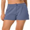 Colorfulkoala Women's High Waisted Ultra Soft Athletic Jersey Shorts Casual Summer Lounge Pants with Pockets (XS, Niagara Blue) view 1