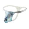 Ctreela Metallic Snakeskin Thongs for Men's Pouch Enhancing G-String Sexy Low Rise T-Back Underwear for Sex Party Club view 1