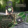 Anbte Compass Hiking Survival, IP65 Waterproof Metal Compass with Sighting Clinometer and Carry Bag, Multifunctional, Professional, for Camping Hunting Hiking Navigation Outdoor, Grey view 2