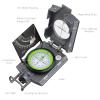 Anbte Compass Hiking Survival, IP65 Waterproof Metal Compass with Sighting Clinometer and Carry Bag, Multifunctional, Professional, for Camping Hunting Hiking Navigation Outdoor, Grey view 3