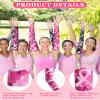 Geyoga 8 Pair Breast Cancer Awareness Sleeves Pink Ribbon Arm Sleeves Cooling Baseball Compression Arm Cover Sleeve for Women(Small) view 3
