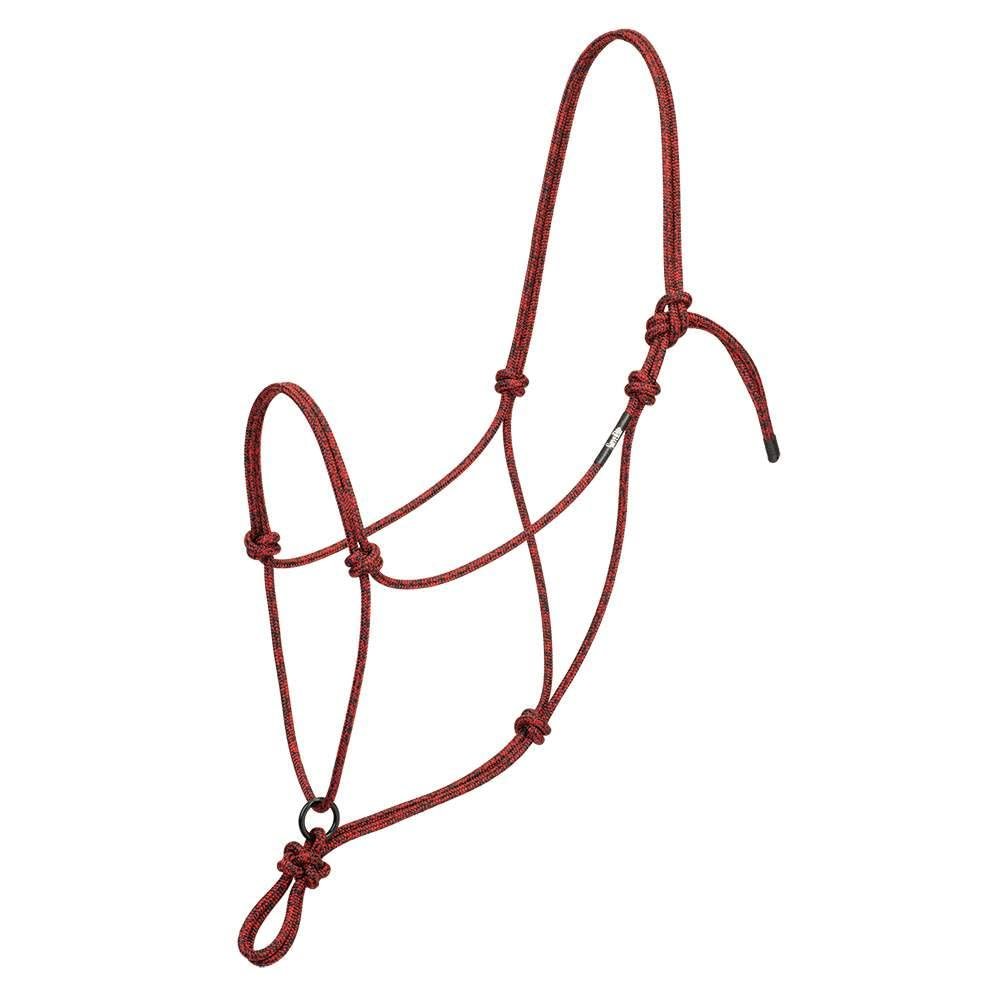 Weaver Leather Silvertip Rope Halter Sliding Small Red/Black