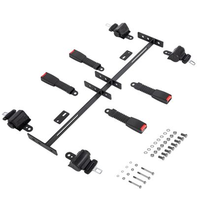 Toriexon Universal Golf Cart Seat Belt Kit, Seat Belts Kit 4 Passengers (2+2), Retractable Belts Max Length 47" Golf Cart Seat Belts Fits 4-Seats Golf Car for EZGO, Yamaha Club Car