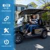 Toriexon Universal Golf Cart Seat Belt Kit, Seat Belts Kit 4 Passengers (2+2), Retractable Belts Max Length 47" Golf Cart Seat Belts Fits 4-Seats Golf Car for EZGO, Yamaha Club Car view 2