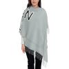 Personalized Women's Scarf Cashmere Shawl Add Your Own Logo/Design/Text Women's Cashmere Shawl Light Grey view 3