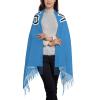 Personalized Women's Scarf Cashmere Shawl Add Your Own Logo/Design/Text Women's Cashmere Shawl Blue view 2