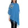 Personalized Women's Scarf Cashmere Shawl Add Your Own Logo/Design/Text Women's Cashmere Shawl Blue view 3