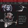 Fishdrops Spinning Fishing Reels Aluminum Spool Reels Affordable Smooth Spinning Reels view 4